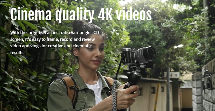 Fujifilm X-A7 Mirrorless camera for Vlogging