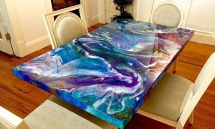 Install the Resin Table in The Kitchen To Enhance A Great Look