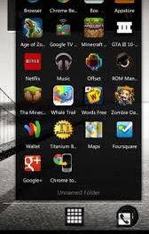 Free android launchers with folders in app drawer?
